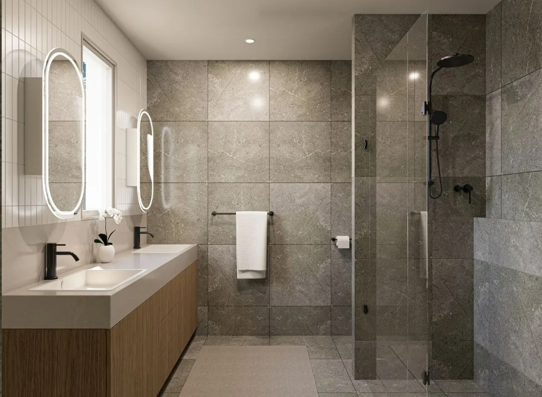 Ensuite at the DBN Homes display home, 205 Sinclairs Rd, Deanside